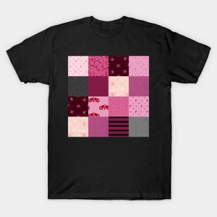 Pink Halloween Patchwork T-Shirt